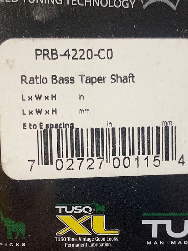 Ratio PRB-4220CO 2X2 Y Key Chrome Bass Guitar Chrome